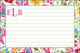 Bright Floral Recipe Cards Image 1 of 2